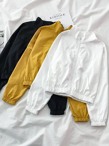 women's jackets 2021 spring autumn fashion women bomber jacket pocket zipper casual outwear loose windbreaker famale, Black;brown
women's jackets 2021 spring autumn fashion women bomber jacket pocket zipper casual outwear loose windbreaker famale, Black;brown