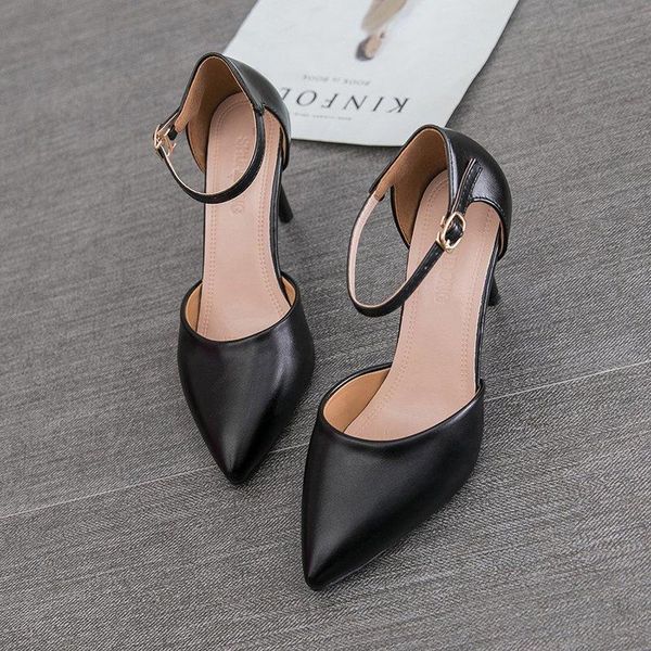 fashion pointed toe high heels slingback sandals women brand stitch embroider pumps elegant mule for party dress shoes chaussure, Black
fashion pointed toe high heels slingback sandals women brand stitch embroider pumps elegant mule for party dress shoes chaussure, Black