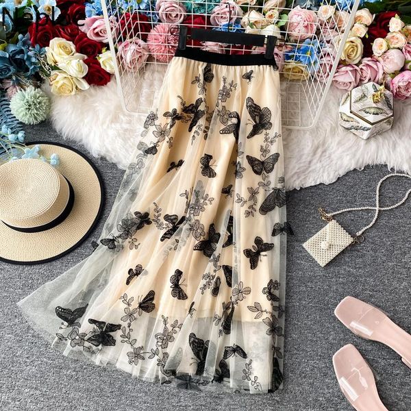 skirts neploe stretch high waist women skirt cartoon butterfly embroidery 2021 summer korean sweet faldas mujer moda 4c104, Black
skirts neploe stretch high waist women skirt cartoon butterfly embroidery 2021 summer korean sweet faldas mujer moda 4c104, Black