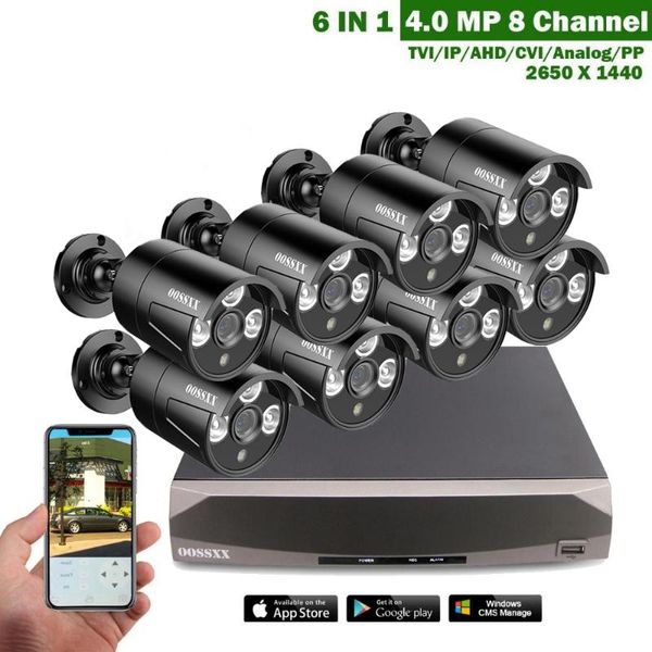 4.0mp cctv system video recorder 8pcs 2650*1440 security waterproof night vision camera surveillance kits systems
4.0mp cctv system video recorder 8pcs 2650*1440 security waterproof night vision camera surveillance kits systems