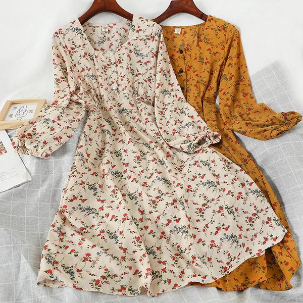 casual dresses floral dress 2021 vintage boho chiffon women mori girl long sleeve elegant square neck clothes retro bohemian robe, Black;gray
casual dresses floral dress 2021 vintage boho chiffon women mori girl long sleeve elegant square neck clothes retro bohemian robe, Black;gray