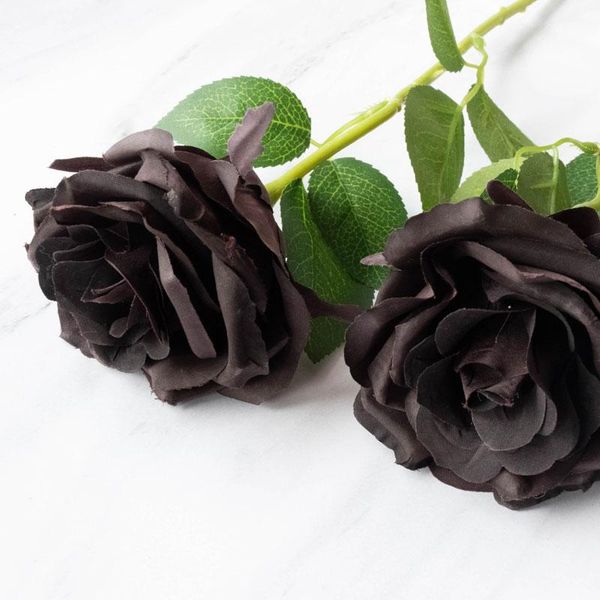 5pcs black roses artificial flowers silk flower bouquet for a wedding decorative fake & wreaths
5pcs black roses artificial flowers silk flower bouquet for a wedding decorative fake & wreaths
