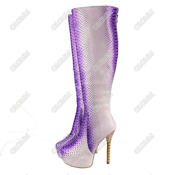 boots loomm women winter platform knee high boots heels thin toes round toe beautiful purple women's club shoes plus i size 5-20 9iub, Black
boots loomm women winter platform knee high boots heels thin toes round toe beautiful purple women's club shoes plus i size 5-20 9iub, Black