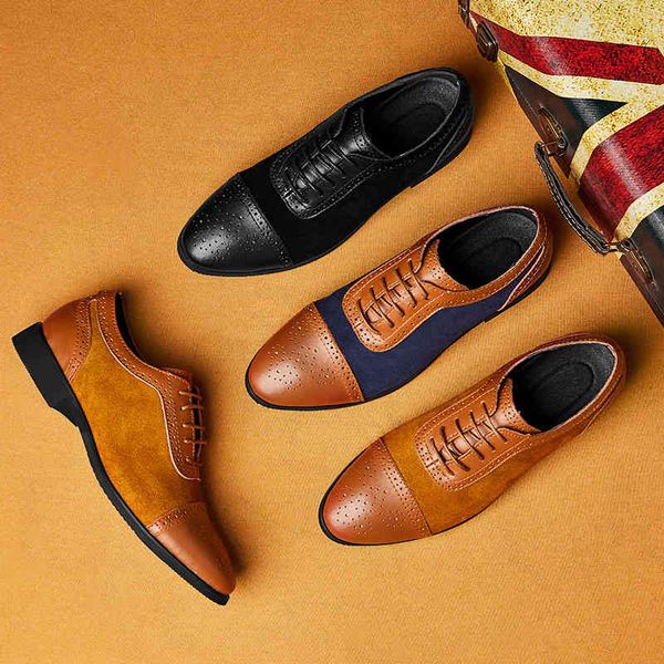 men british style genuine leather brogues shoes pointed toe patch work vintage carved wing oxford for banquet, Black
men british style genuine leather brogues shoes pointed toe patch work vintage carved wing oxford for banquet, Black