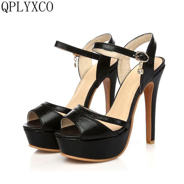 super big size 30-48 summer genuine leather style sandals fashion lady platform thin high heel(13cm) shoes 431-5, Black
super big size 30-48 summer genuine leather style sandals fashion lady platform thin high heel(13cm) shoes 431-5, Black