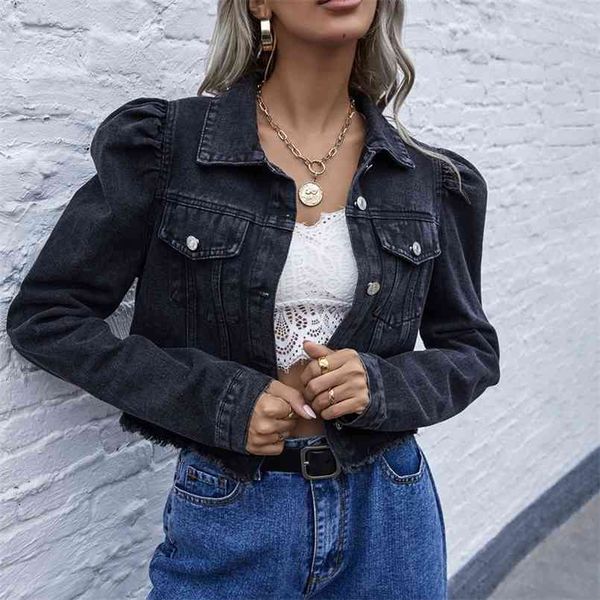 women's fashion lapel elegant blue denim casual short coat female autumn winter vintage button pockets denim jackets women coats 210508, Black;brown
women's fashion lapel elegant blue denim casual short coat female autumn winter vintage button pockets denim jackets women coats 210508, Black;brown