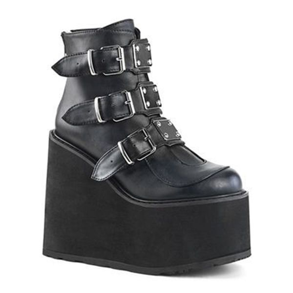 autumn and winter high heels 2021 muffin slope heel boots belt buckle large martin women's boots, Black
autumn and winter high heels 2021 muffin slope heel boots belt buckle large martin women's boots, Black