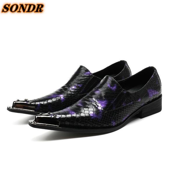 dress shoes chaussures homme men snake skin formal purple genuine leather iron pointed toe loafers for office oxford, Black
dress shoes chaussures homme men snake skin formal purple genuine leather iron pointed toe loafers for office oxford, Black