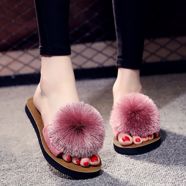 sandals women 2021 flats shoes fashion women beach breathable hair ball sandals home slipper flip-flops shoes female sandalias, Black
sandals women 2021 flats shoes fashion women beach breathable hair ball sandals home slipper flip-flops shoes female sandalias, Black