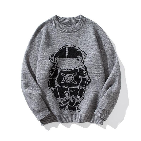 men's sweaters astronaut pattern male ins loose o neck sweater student knitted men coat couple fashion long sleeves autumn top, White;black
men's sweaters astronaut pattern male ins loose o neck sweater student knitted men coat couple fashion long sleeves autumn top, White;black