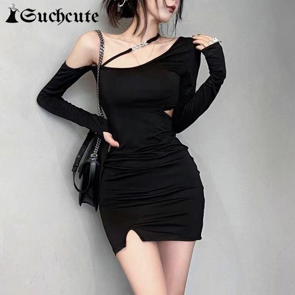 casual dresses suchcute irregular off shoulder party dress hollow out gothic bodycon clothes aesthetic backless evening mini 90s, Black;gray
casual dresses suchcute irregular off shoulder party dress hollow out gothic bodycon clothes aesthetic backless evening mini 90s, Black;gray