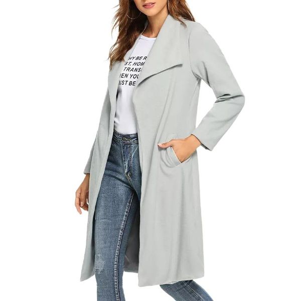 women's wool & blends autumn women coats light gary turn-down collar long sleeve classic pockets slim elegant ladies coat#t, Black
women's wool & blends autumn women coats light gary turn-down collar long sleeve classic pockets slim elegant ladies coat#t, Black