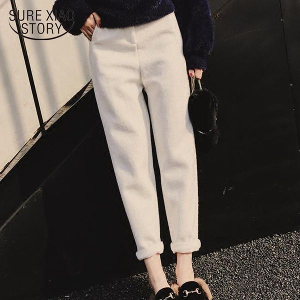 women's pants & capris fat mm autumn winter 2021 small-footed radish high-waist leisure wool female hallen nine points father trousers, Black;white
women's pants & capris fat mm autumn winter 2021 small-footed radish high-waist leisure wool female hallen nine points father trousers, Black;white