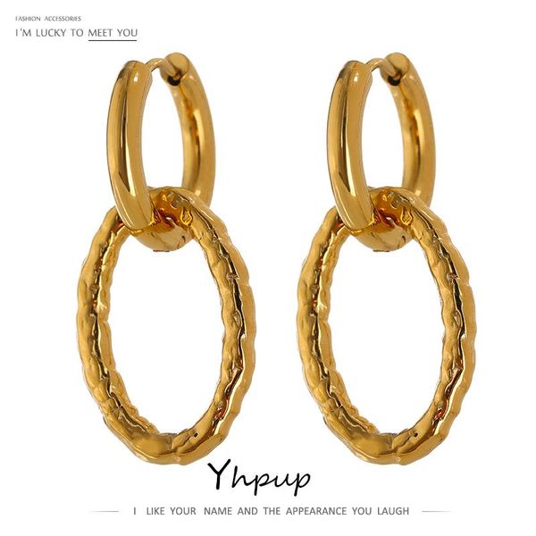 hoop & huggie yhpup stainless steel unusual earrings minimalist metalic gold color round for women 18 k jewelry accessories, Golden;silver
hoop & huggie yhpup stainless steel unusual earrings minimalist metalic gold color round for women 18 k jewelry accessories, Golden;silver
