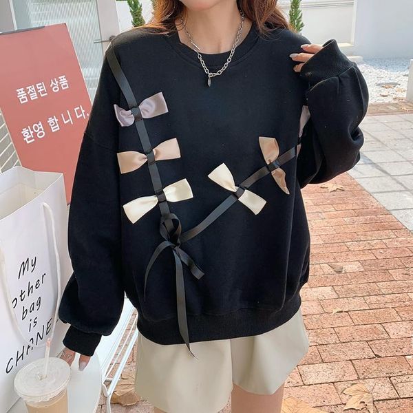 women's hoodies & sweatshirts designed bow sweatshirt women kawaii clothes fall winter 2021 loose plus size korean fashion girl 90s bl, Black
women's hoodies & sweatshirts designed bow sweatshirt women kawaii clothes fall winter 2021 loose plus size korean fashion girl 90s bl, Black