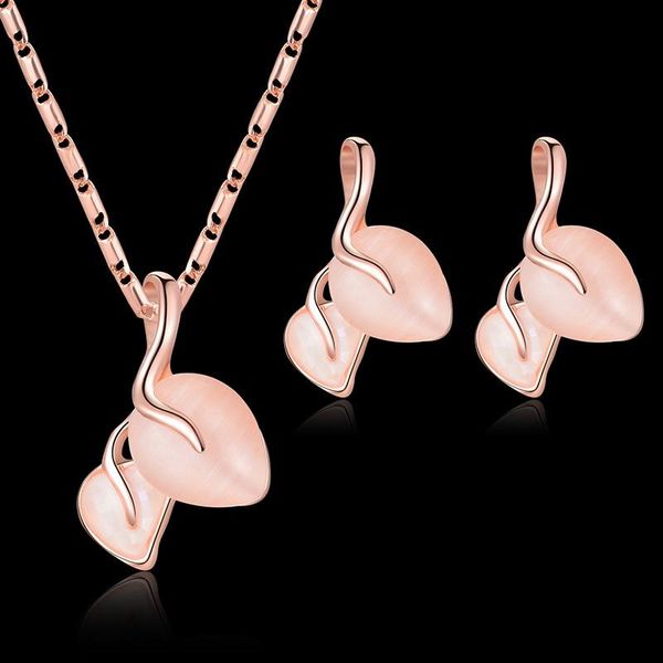 earrings & necklace dshou115 fashion simple leaf set woman metal zircon heart earring, Silver
earrings & necklace dshou115 fashion simple leaf set woman metal zircon heart earring, Silver