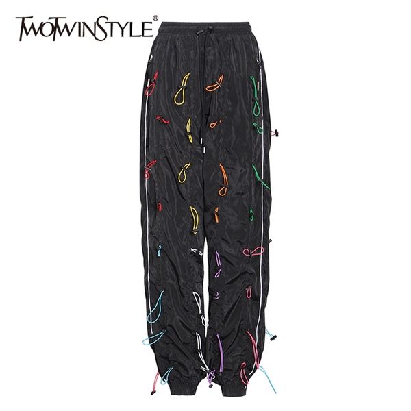 streetwear loose pants for women high waist drawstring plus size casual trousers female fall fashion 210521, Black;white
streetwear loose pants for women high waist drawstring plus size casual trousers female fall fashion 210521, Black;white