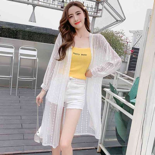 women's clothing lace coat blusas mujer de moda summer blouse shirt long women white 333e 210420
women's clothing lace coat blusas mujer de moda summer blouse shirt long women white 333e 210420