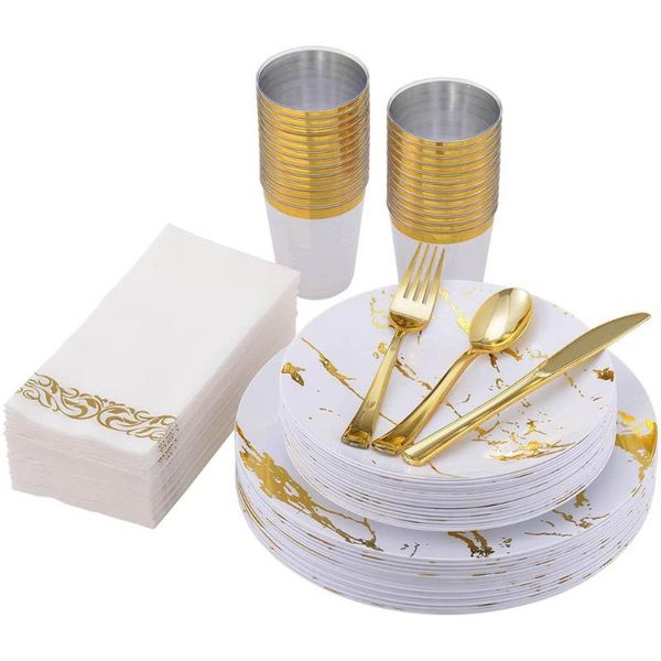 disposable dinnerware 70 pcs tableware marble plastic dinner plate golden cutlery spoon cup napkin set wedding birthday party supplies
disposable dinnerware 70 pcs tableware marble plastic dinner plate golden cutlery spoon cup napkin set wedding birthday party supplies