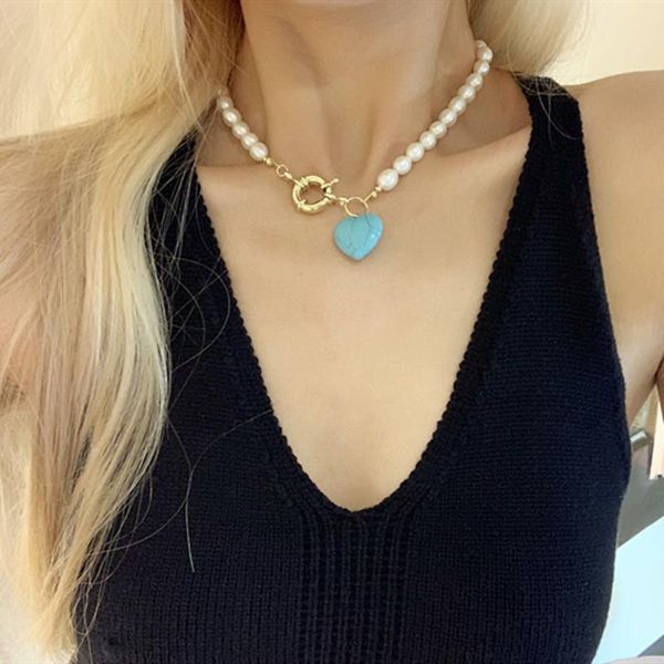 chokers timeless wonder fancy natural pearl stone heart choker necklace women jewelry ins kpop designer party cute goth boho egirl 2213, Golden;silver
chokers timeless wonder fancy natural pearl stone heart choker necklace women jewelry ins kpop designer party cute goth boho egirl 2213, Golden;silver