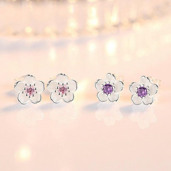 romantic gift women wedding band party jewelly real fashion alloy sakura crystal flower stud earrings, Golden;silver
romantic gift women wedding band party jewelly real fashion alloy sakura crystal flower stud earrings, Golden;silver