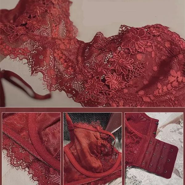 Ensemble Lingerie Femme Lace Thin Bra Unlined Underwire Underwear Women Set Hot 2021 Embroidery Intimates Underwear & Sleepwears, Black set
Ensemble Lingerie Femme Lace Thin Bra Unlined Underwire Underwear Women Set Hot 2021 Embroidery Intimates Underwear & Sleepwears, Black set