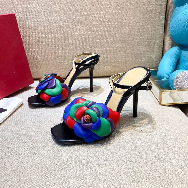 women summer versatile high-heel sandals big flowers design dress shoes elegant wedding-shoes famous brand stilettos, Black
women summer versatile high-heel sandals big flowers design dress shoes elegant wedding-shoes famous brand stilettos, Black