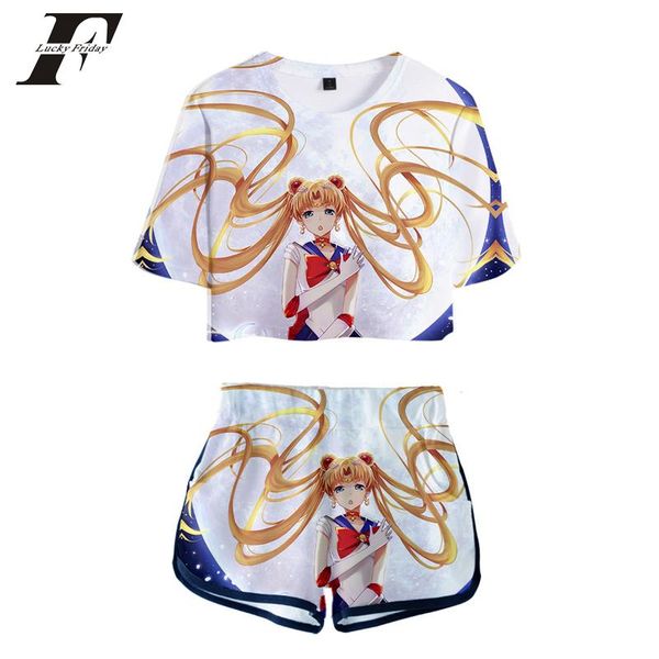 sailor moon 3d print 2 pieces set summer two sets women tracksuit shorts/crop clothes kpop women's tracksuits, Gray
sailor moon 3d print 2 pieces set summer two sets women tracksuit shorts/crop clothes kpop women's tracksuits, Gray