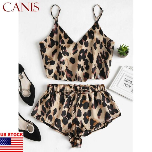 ladies 2pcs women leopard style summer satin lace sleepwear suit babydoll lingerie nightdress pajamas set gym clothing, White;black
ladies 2pcs women leopard style summer satin lace sleepwear suit babydoll lingerie nightdress pajamas set gym clothing, White;black