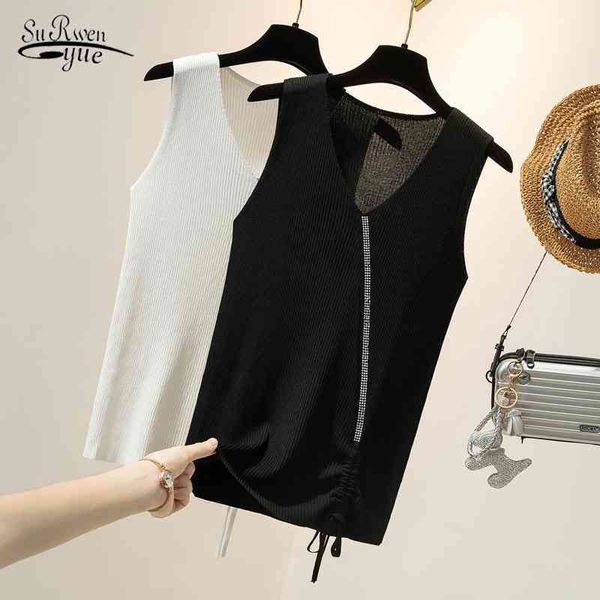 summer women tank vintage plus size loose shirt sleeveless vest white black round neck 9841 210521
summer women tank vintage plus size loose shirt sleeveless vest white black round neck 9841 210521