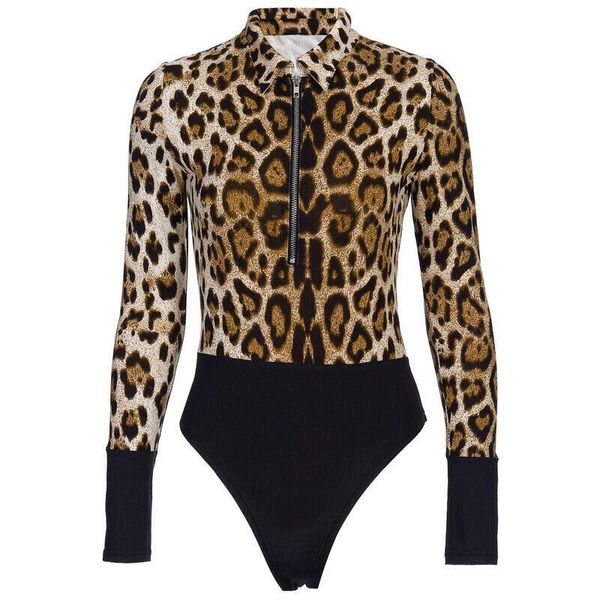 women's jumpsuits & rompers women zipper bodysuits long sleeve slim leopard print turn down collar clubwear patchwork bodycon leotard f, Black;white
women's jumpsuits & rompers women zipper bodysuits long sleeve slim leopard print turn down collar clubwear patchwork bodycon leotard f, Black;white
