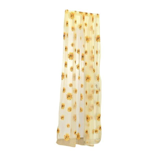curtain & drapes transparent tulle window sheer screen rod pocket voile curtains with sunflowers pattern for bedroom living room 100x200cm
curtain & drapes transparent tulle window sheer screen rod pocket voile curtains with sunflowers pattern for bedroom living room 100x200cm