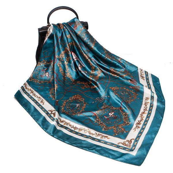 scarves 90*90cm fashion silk satin hair scarf women neck tie band bag soft neckerchief muffler hijab lady girl, Blue;gray
scarves 90*90cm fashion silk satin hair scarf women neck tie band bag soft neckerchief muffler hijab lady girl, Blue;gray