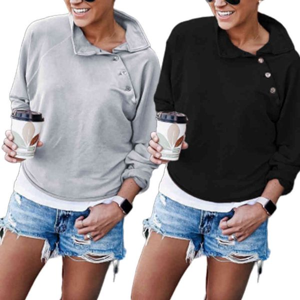 hoodies diagonal button deco oblique collar simple female casual sweatshirt poleron mujer 2021 street fashion hoodie solid xl, Black
hoodies diagonal button deco oblique collar simple female casual sweatshirt poleron mujer 2021 street fashion hoodie solid xl, Black