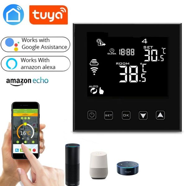 smart home control wifi thermostat lcd touchscreen floor heating electric app remote white
smart home control wifi thermostat lcd touchscreen floor heating electric app remote white