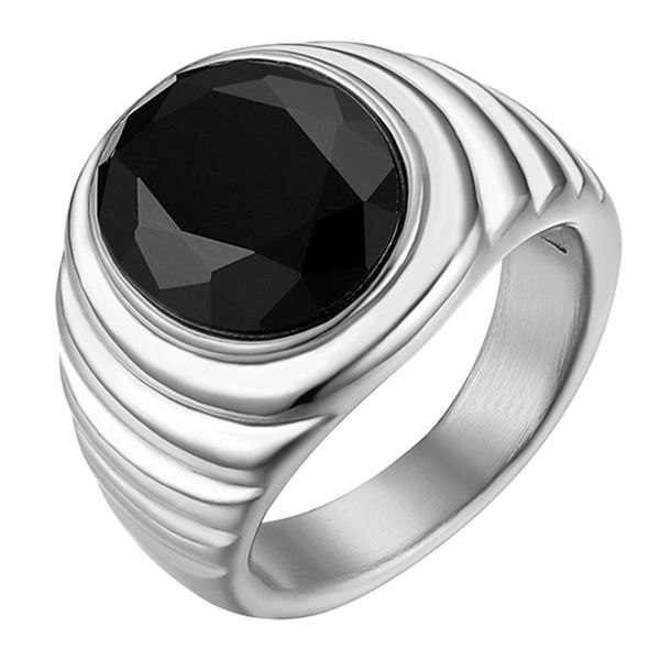 cluster rings boniskiss classic black crystal stone stainless steel men's ring silver band gift wedding anniversary, Golden;silver
cluster rings boniskiss classic black crystal stone stainless steel men's ring silver band gift wedding anniversary, Golden;silver