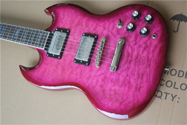 custom shop electric guitar mahogany wood body and neck with qulited maple gpurple color sg guitar
custom shop electric guitar mahogany wood body and neck with qulited maple gpurple color sg guitar