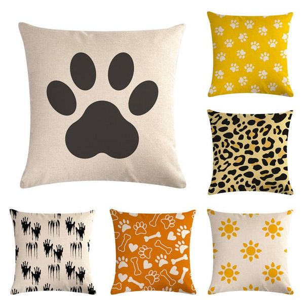 cushion/decorative pillow cushion cover 45cm letters dog's feet printing linen cases car seat home room couch chair decoration arrival
cushion/decorative pillow cushion cover 45cm letters dog's feet printing linen cases car seat home room couch chair decoration arrival