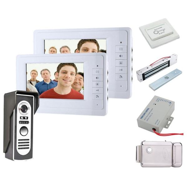 7" tft color video door phone intercom doorbell system kit ir camera doorphone monitor speaker bell electric lock phones
7" tft color video door phone intercom doorbell system kit ir camera doorphone monitor speaker bell electric lock phones