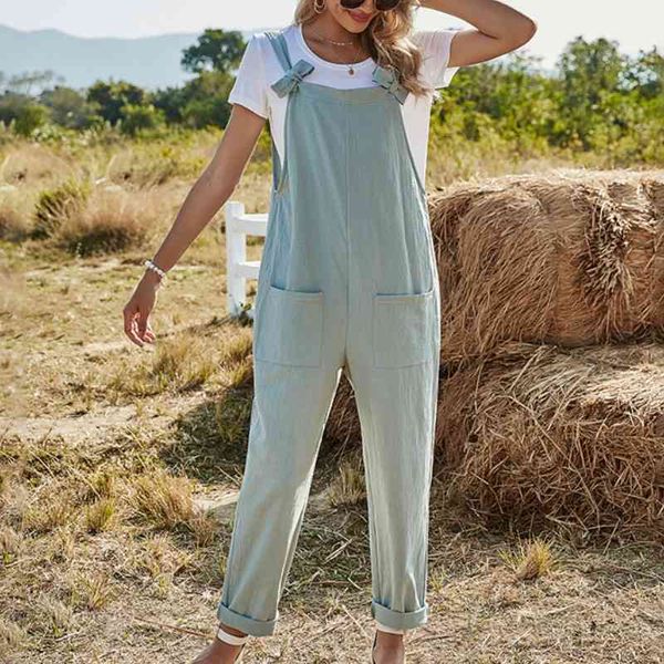 rompers spring women playsuit casual loose cotton linen solid pockets jumpsuit overalls wide leg cropped pants 210603, Black;white
rompers spring women playsuit casual loose cotton linen solid pockets jumpsuit overalls wide leg cropped pants 210603, Black;white