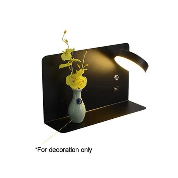 wall lamp led fashion white black light corridor art lighting fixture with switch and usb interface shelf
wall lamp led fashion white black light corridor art lighting fixture with switch and usb interface shelf