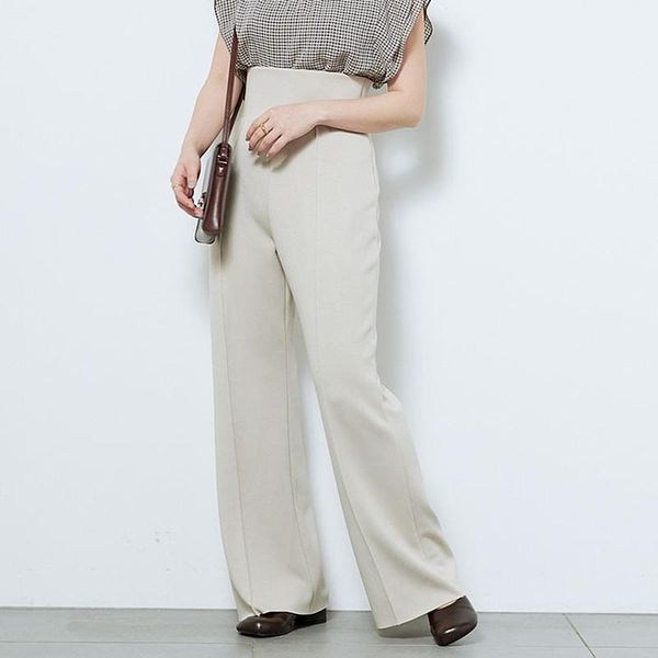women's pants & capris elegant high waist knitted wide leg 2021 casual loose flare trousers women comfortable full length pantalones mu, Black;white
women's pants & capris elegant high waist knitted wide leg 2021 casual loose flare trousers women comfortable full length pantalones mu, Black;white