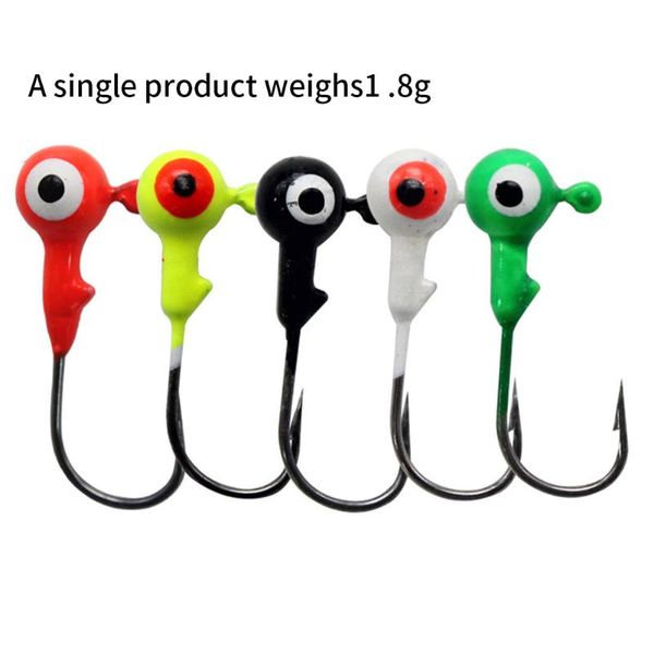 fishing hooks barbed fish lures explosive lead head sickle jig heads mixed color for 1.8g 50pcs lure
fishing hooks barbed fish lures explosive lead head sickle jig heads mixed color for 1.8g 50pcs lure