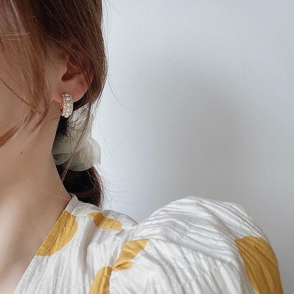 stud korean style vintage earring c shaped fake-pearl pendientes set for women girl 2021 trend jewelry accessories, Golden;silver
stud korean style vintage earring c shaped fake-pearl pendientes set for women girl 2021 trend jewelry accessories, Golden;silver