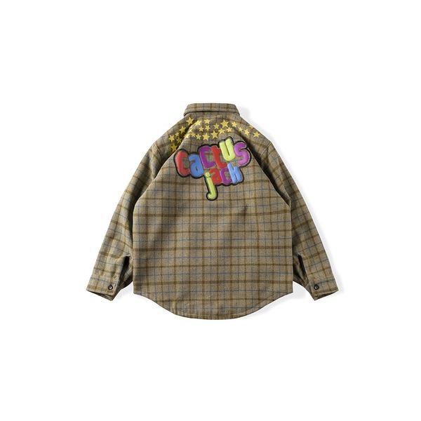 2021 travis scott cactus foam print jack shirt oversized hip-hop high street ts men women couple 100% cotton jacket, Black;brown
2021 travis scott cactus foam print jack shirt oversized hip-hop high street ts men women couple 100% cotton jacket, Black;brown