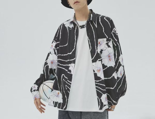 mens designer shirts brand clothing men long sleeve dress shirt hip hop style cotton 1023, White;black
mens designer shirts brand clothing men long sleeve dress shirt hip hop style cotton 1023, White;black