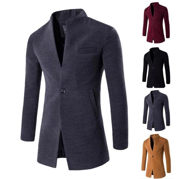 men's suits & blazers mens suit jacket autumn winter long sleeve button coat outwear casual stand collar blazer, White;black
men's suits & blazers mens suit jacket autumn winter long sleeve button coat outwear casual stand collar blazer, White;black