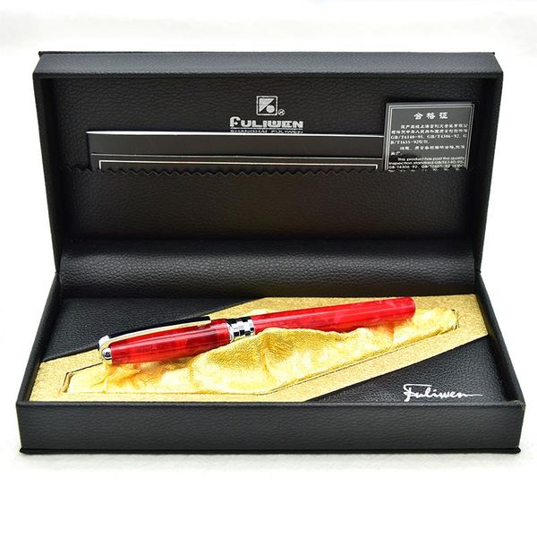 fountain pens metal/acrylic gift pen ef f m nib silver clip orange red black office with case school supplies
fountain pens metal/acrylic gift pen ef f m nib silver clip orange red black office with case school supplies