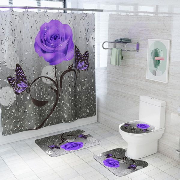 bath mats 3pcs square floor mat u-shaped set + shower curtain durable non-woven toilet for household bathroom decoration
bath mats 3pcs square floor mat u-shaped set + shower curtain durable non-woven toilet for household bathroom decoration