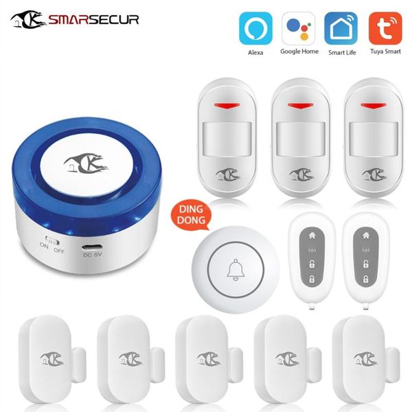 wireless alarm siren kits security system auto-dial works for smart life app control compatible alexa google home systems
wireless alarm siren kits security system auto-dial works for smart life app control compatible alexa google home systems